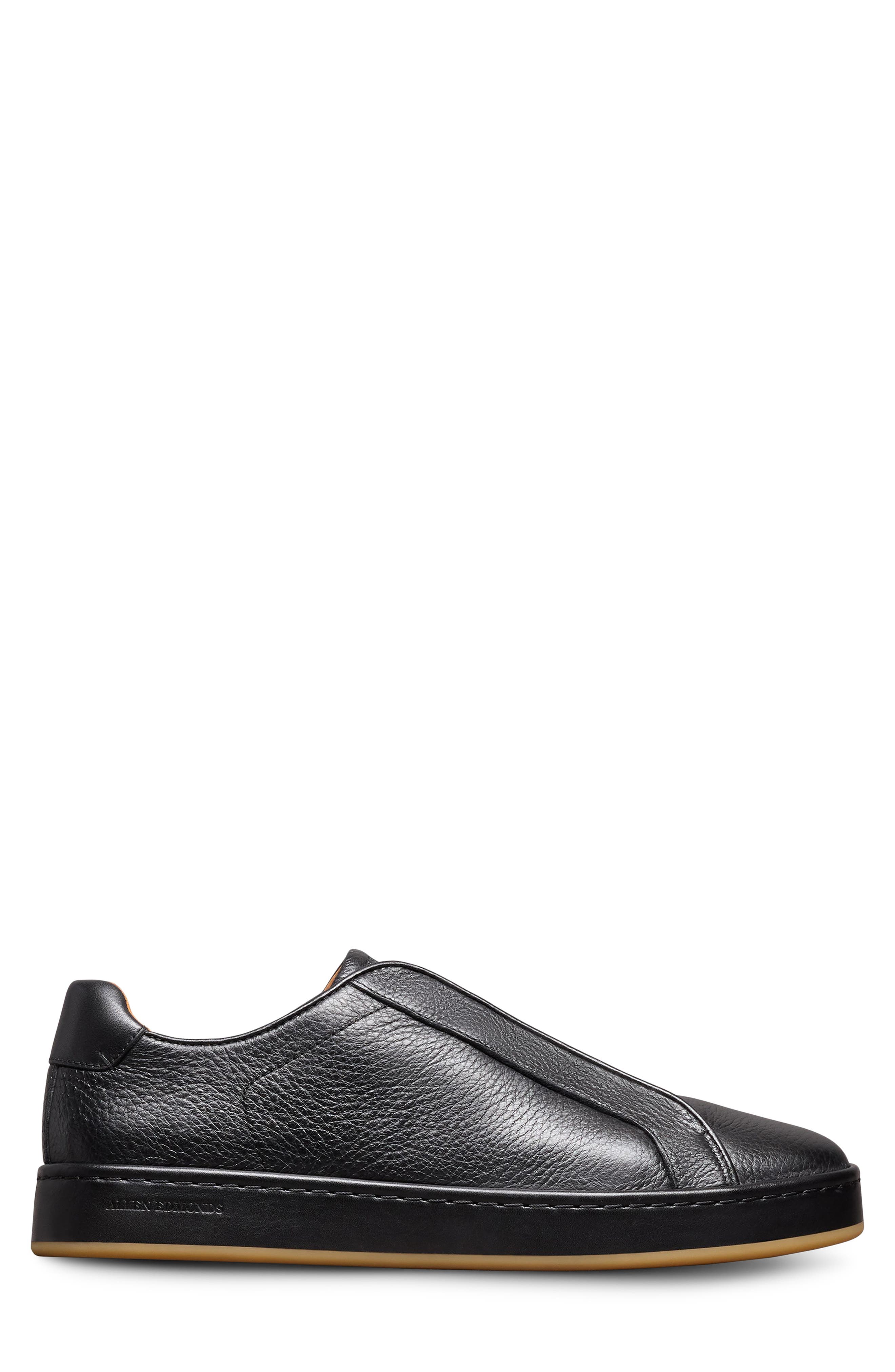 Allen Edmonds Banks Slip-On Sneaker, Alternate, color, Black