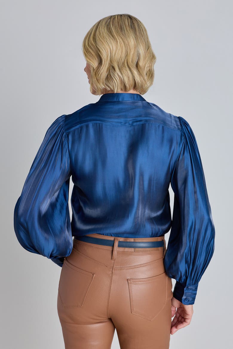 Colette Blouse, Alternate, color, Navy