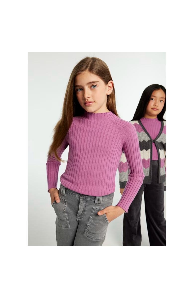 Mayoral Knit Turtleneck, Alternate, color, Purple
