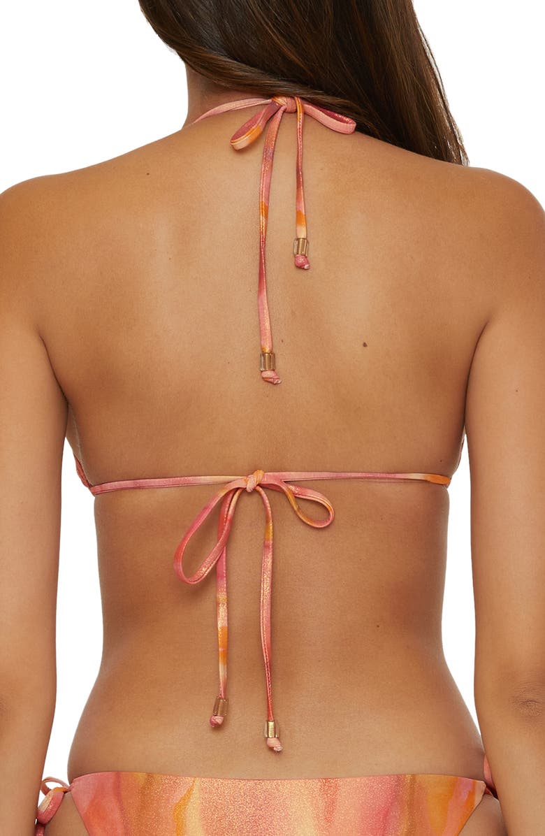 Becca Solar Energy Triangle Bikini Top, Alternate, color, Multi