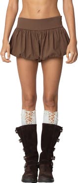 EDIKTED Adrianna Bubble Micro Shorts