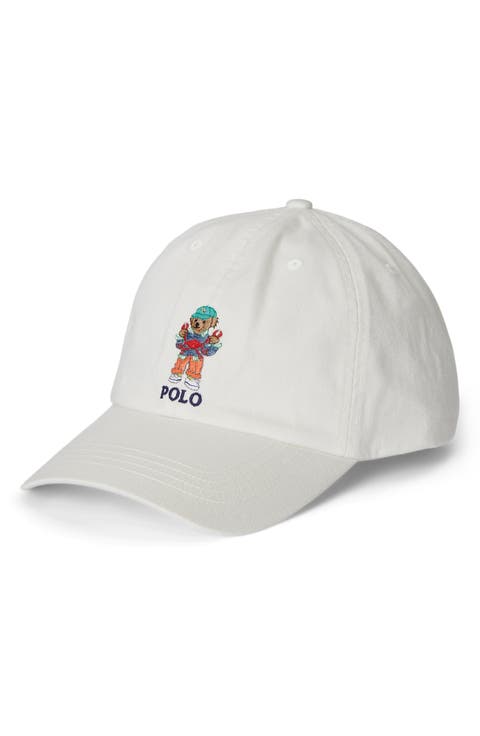 Polo Bear Cotton Twill Baseball Cap