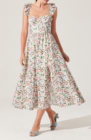ASTR the Label Wedelia Floral Print A-Line Dress
