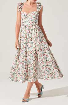 ASTR the Label Wedelia Floral Print A-Line Dress