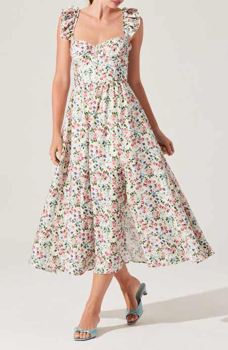 ASTR the Label Wedelia Floral Print A-Line Dress