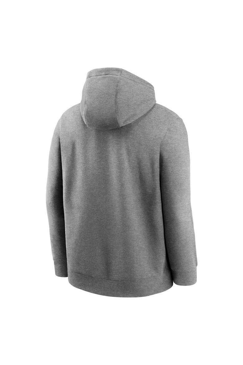 Men's Nike Heather Gray Ohio State Buckeyes Primetime Evergreen Club Fleece Pullover Hoodie, Alternate, color, Heather Gray