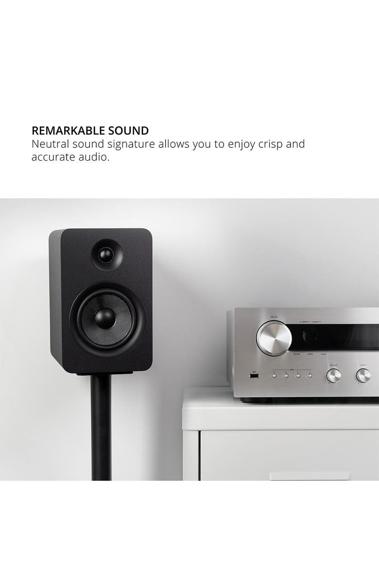 Kanto YUP6 Passive Bookshelf Speakers - Pair, Alternate, color, Black