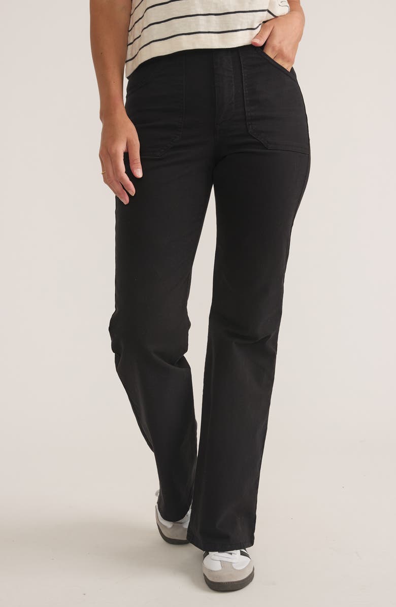 Marine Layer Bridget Twill Flare Pants, Main, color, 