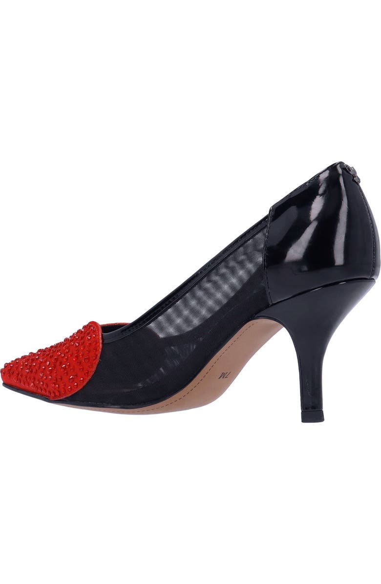J. Reneé Coopid Pointed Toe Pump, Alternate, color, Black/ Red