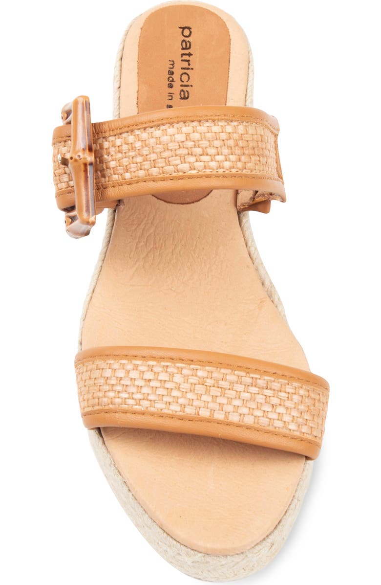 patricia green Soleil Bamboo Buckle Espadrille Wedge Sandal, Alternate, color,