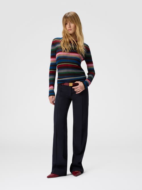 Missoni Striped Crew Neck Sweater In Multi