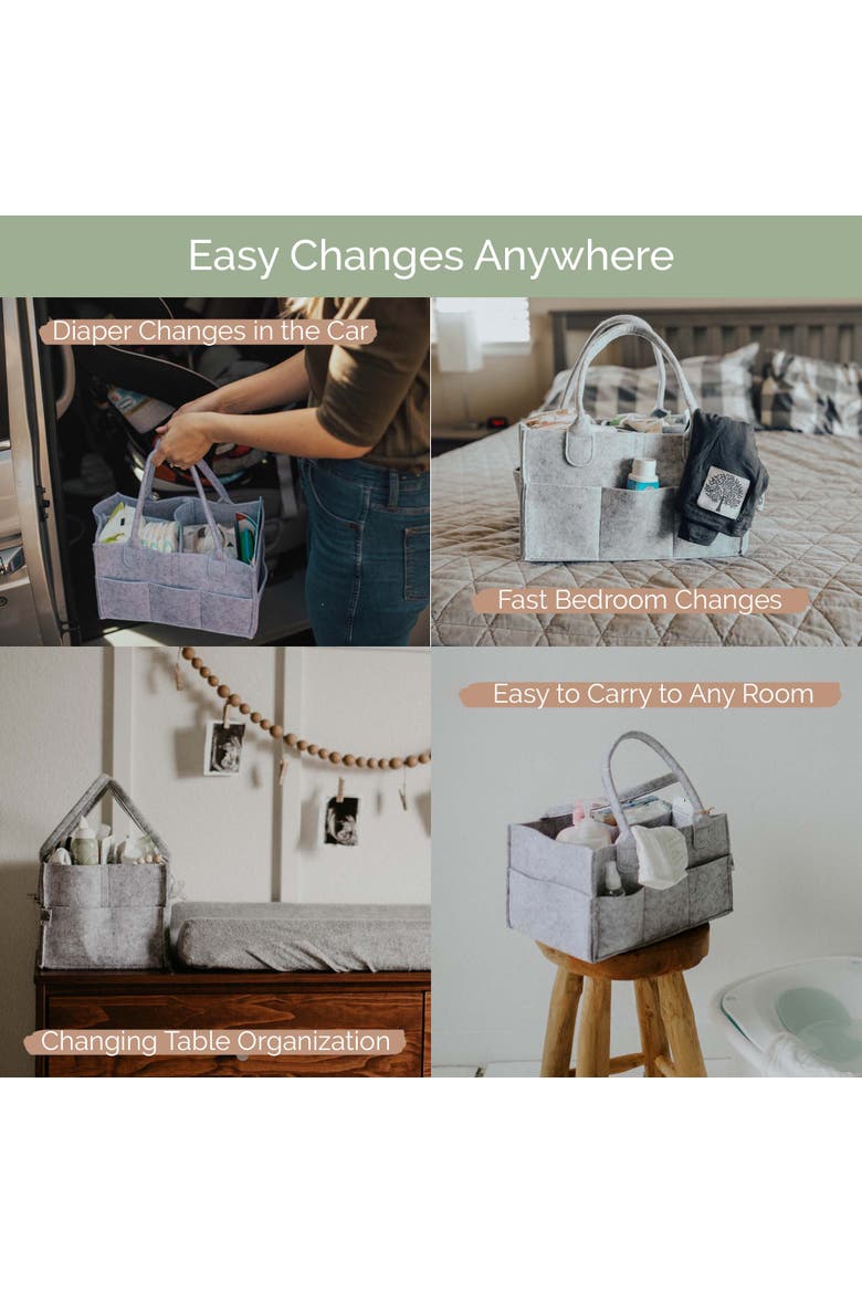 Diaper Caddy, Alternate, color, Gray