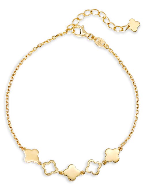 Devata Clover Chain Bracelet In Gold