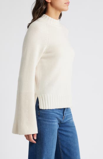 Laurel Recycled Cashmere & Cashmere Bell Sleeve Sweater