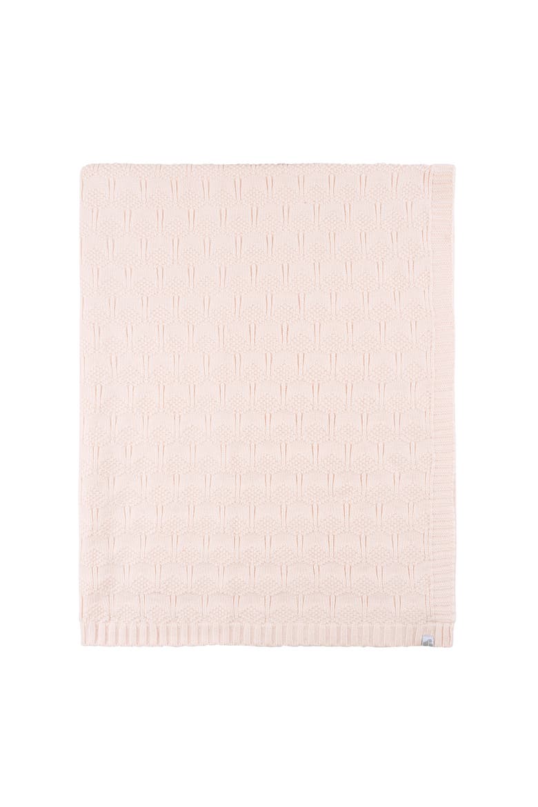 Sweater Knit Blanket Tan, Alternate, color, Pink