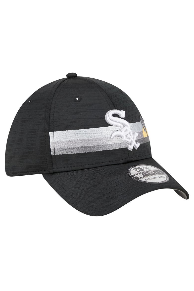 Men's New Era Black Chicago White Sox Spring Training  Digi 39THIRTY Flex Hat, Alternate, color, Black