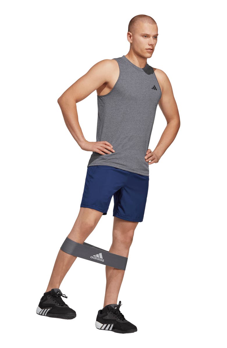 adidas AEROREADY Essentials 7-Inch Athletic Shorts, Alternate, color, Dark Blue/ White