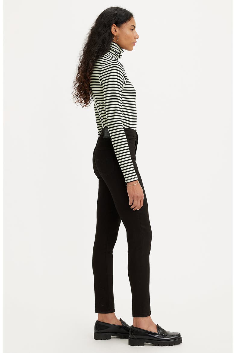 721 High Waist Ankle Skinny Jeans, Alternate, color, SOFT BLACK