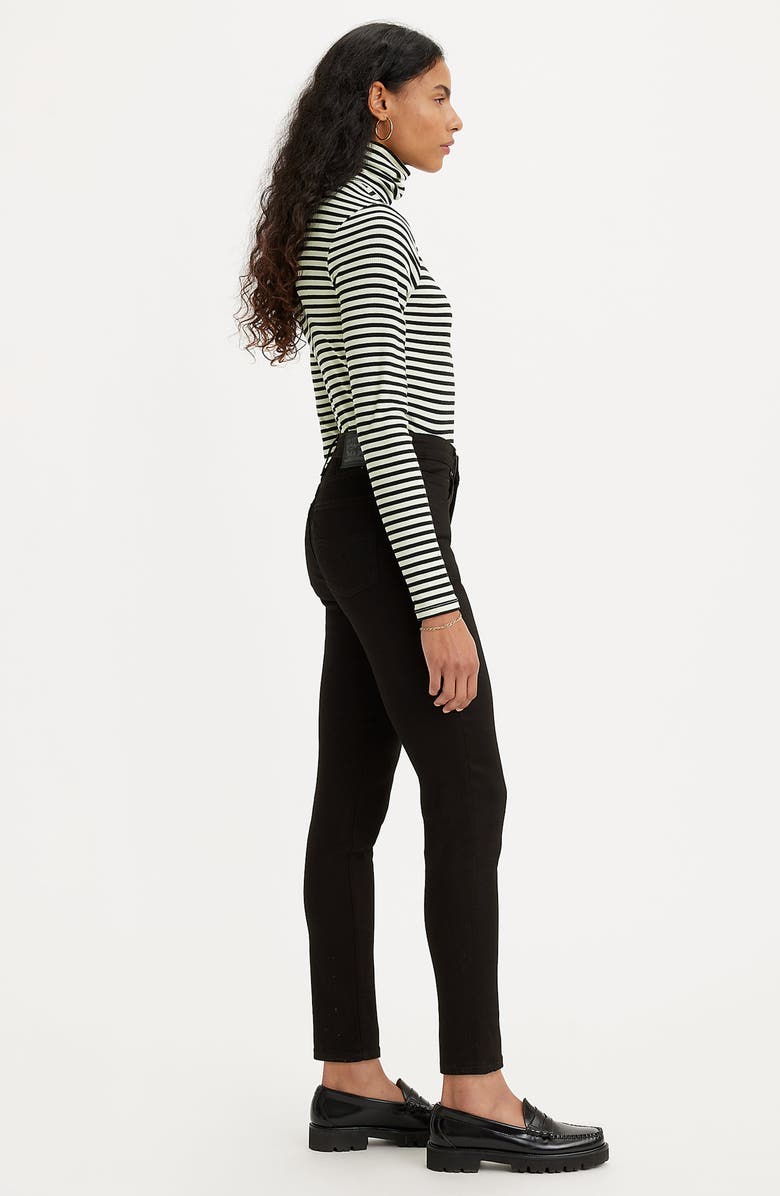 Levi's<sup>®</sup> 721 High Waist Ankle Skinny Jeans, Alternate, color, Soft Black