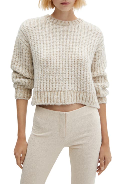 Metallic Rib Sweater