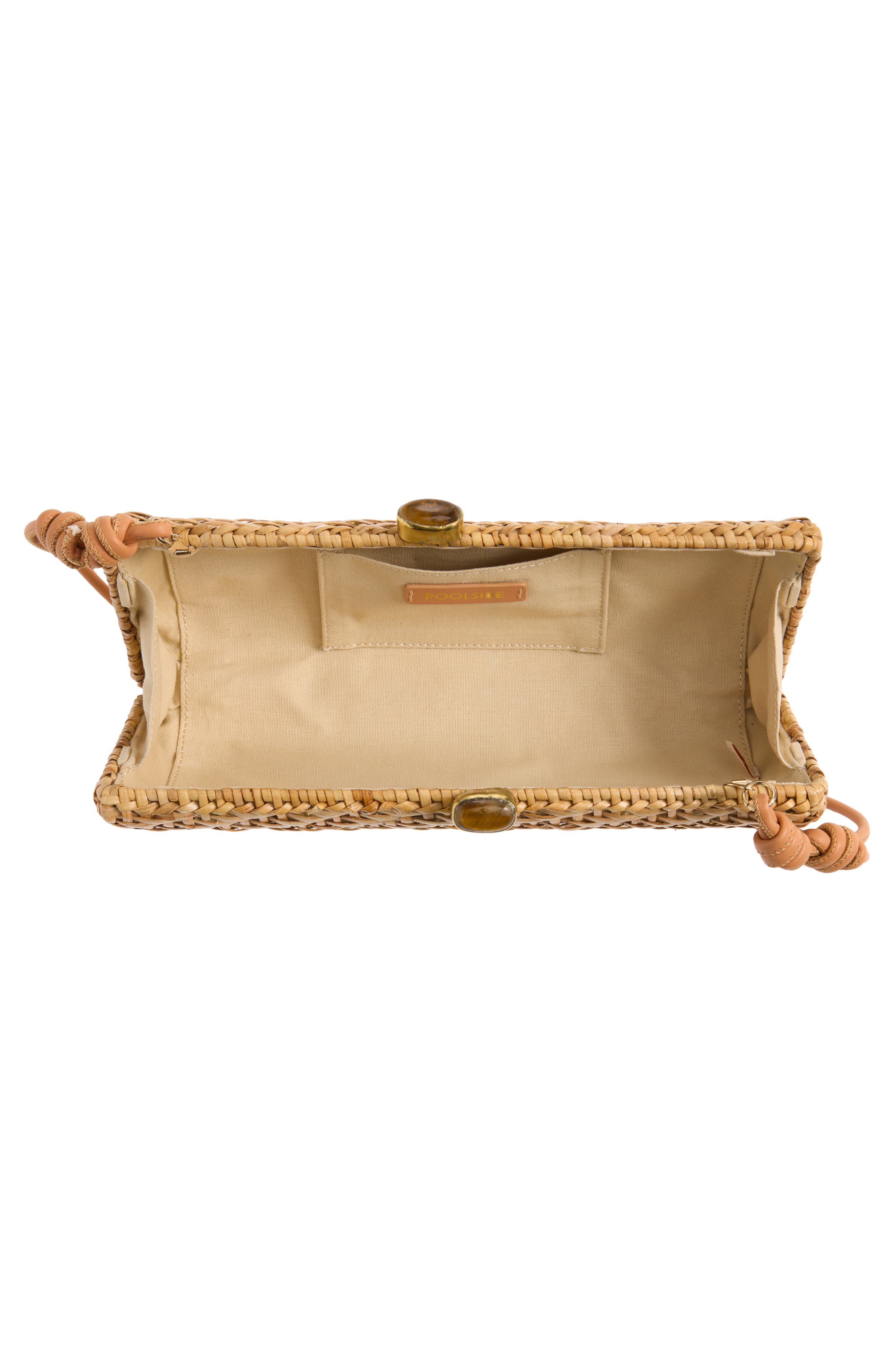 POOLSIDE The Nantucket Clutch, Alternate, color, Natural