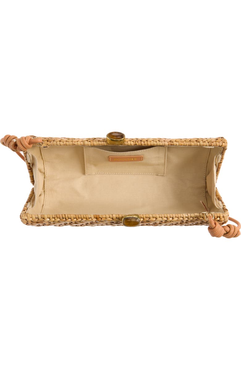 POOLSIDE The Nantucket Clutch, Alternate, color, Natural