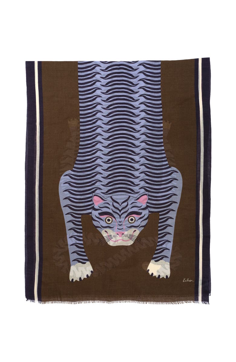 Echo Hear Me Roar Wrap, Main, color, Olive