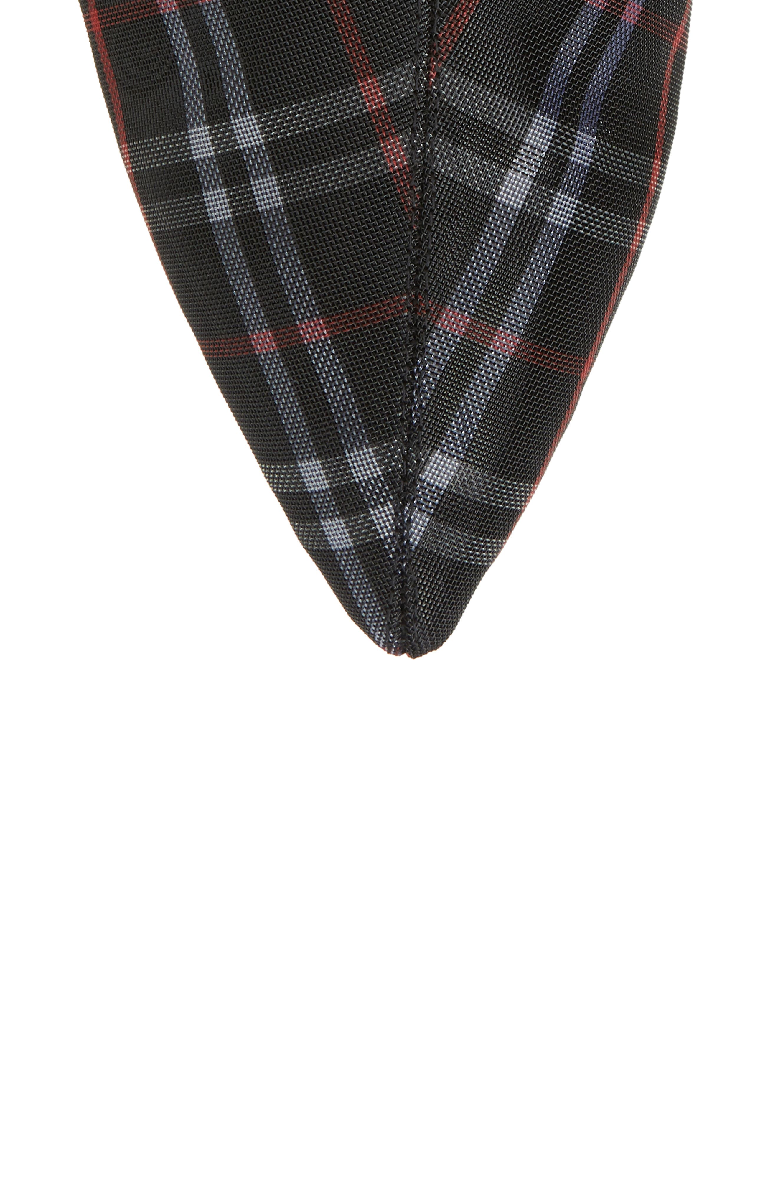 Luminate Bright Heel Bootie, Alternate, color, BLACK PLAID MESH CHARCOAL