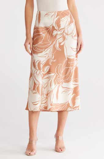 Gemma + Jane Satin Midi Skirt