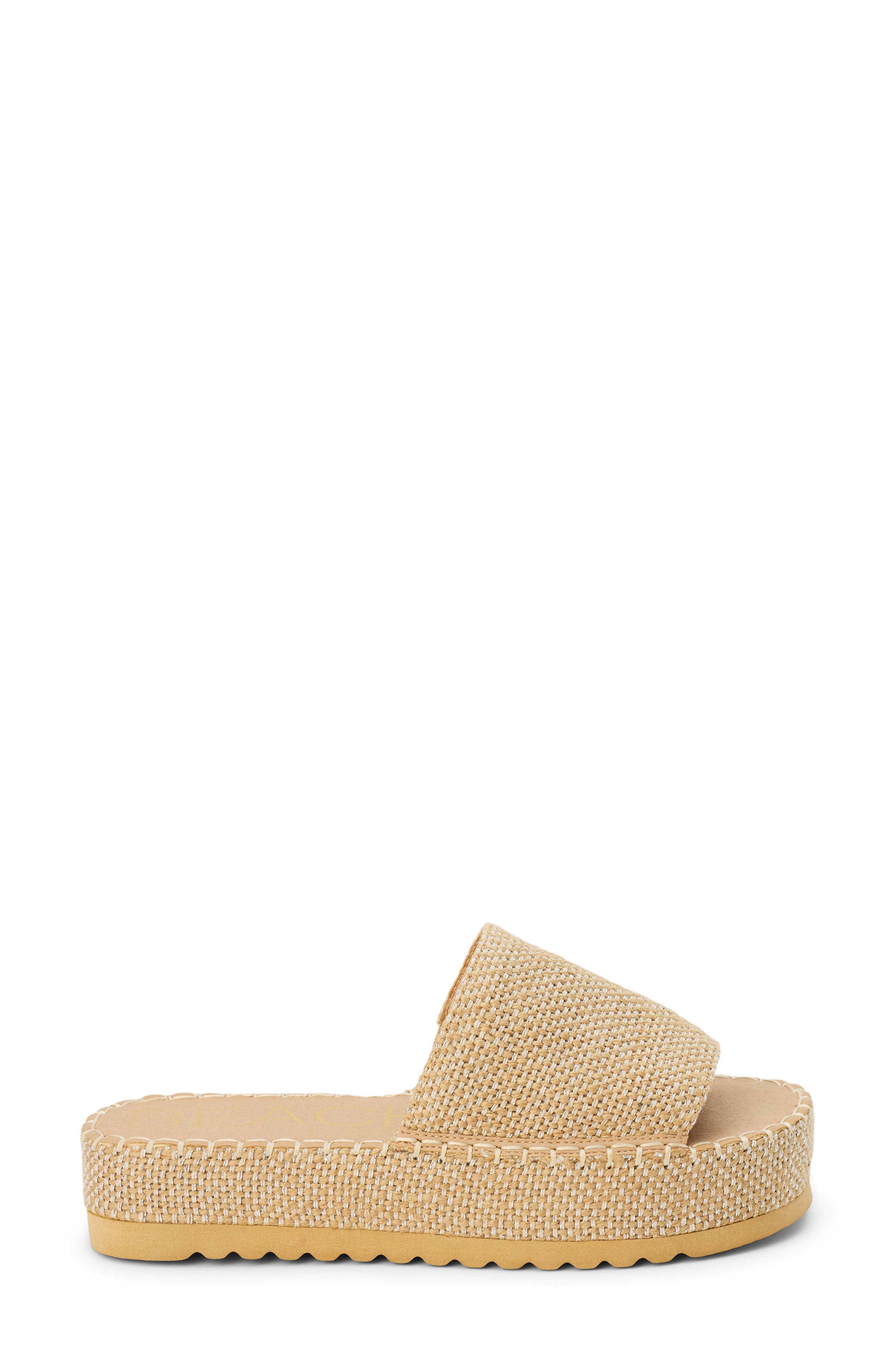 Del Mar Platform Slide Sandal, Alternate, color, WHEAT