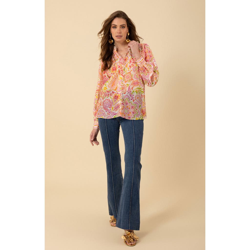 Halebob Calliope Voile Top In Pink