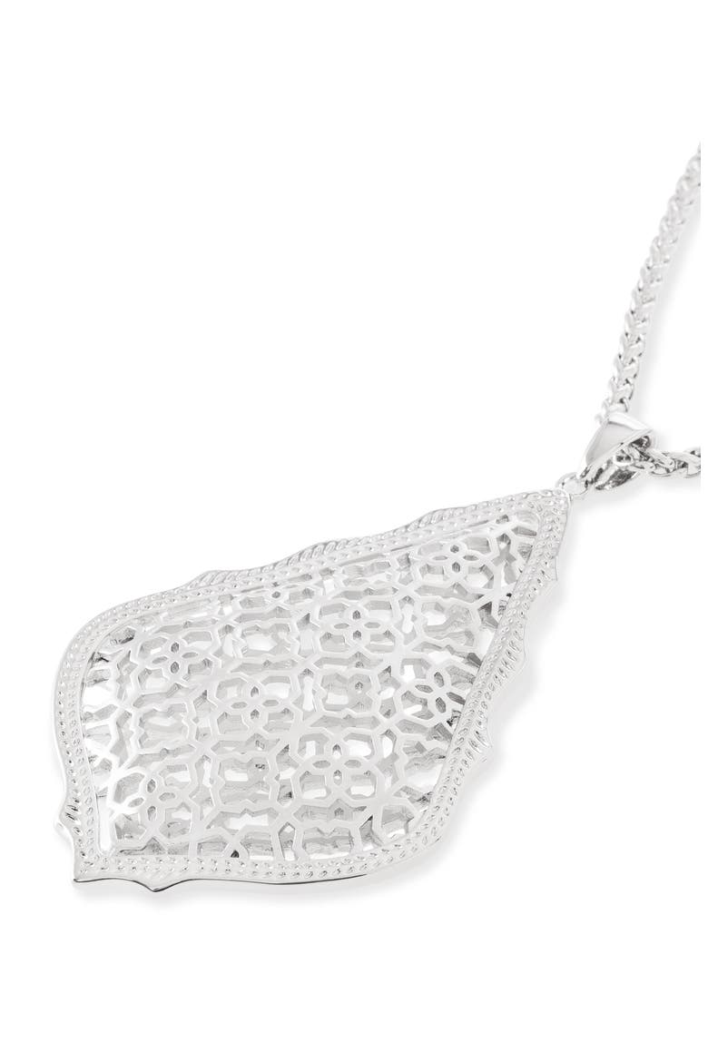 'Aiden' Pendant Necklace, Alternate, color, SILVER FILIGREE