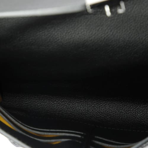 Pre-owned Goyard Goyard Chypre Wallet On Strap Coated Canvas With Leather In Multi