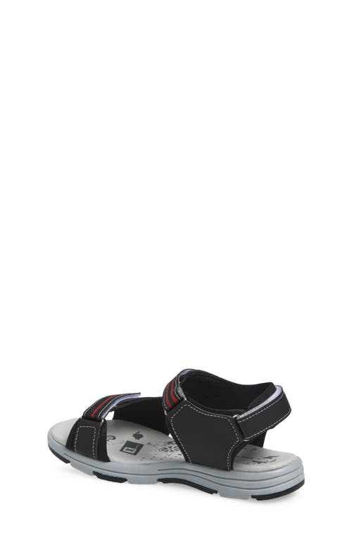 Extreme By Eddie Marc Kids' Double Strap Sandal In Black