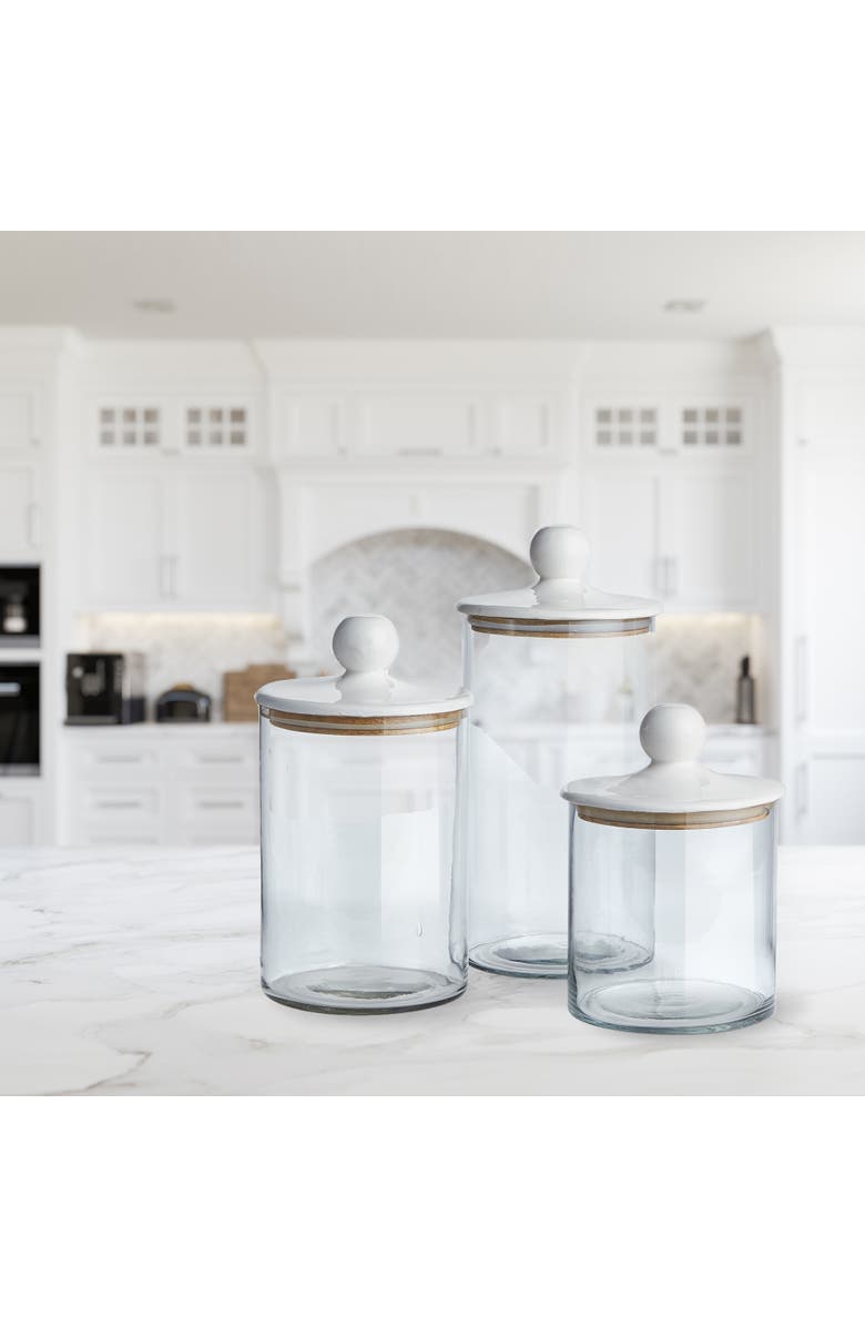 Napa Home & Garden Petaluma Canisters Set of 3, Alternate, color, White