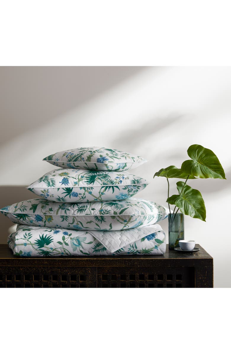 Matouk Palmyra Quilt, Alternate, color, Emerald