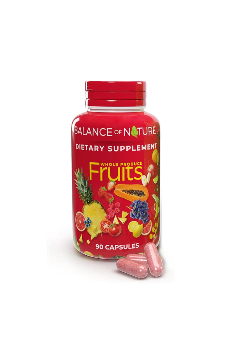 Whole Fruit Blend Dietary Supplement Capsules, Main, color, None