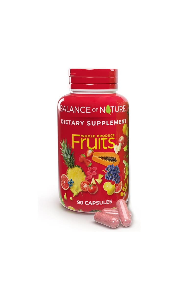 Balance of Nature Whole Fruit Blend Dietary Supplement Capsules, Main, color, NO COLOR
