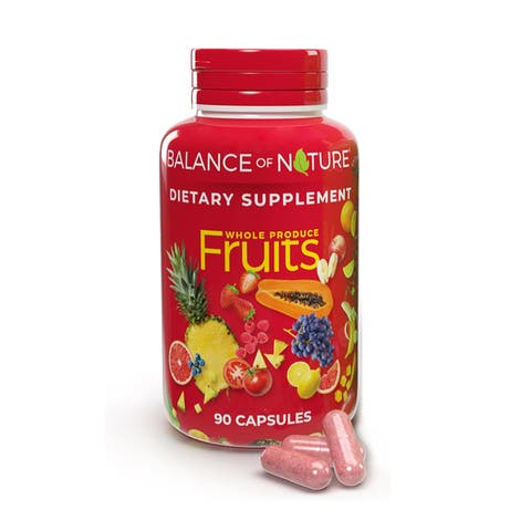 Whole Fruit Blend Dietary Supplement Capsules
