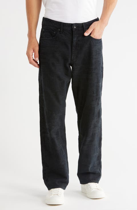 Fit 4 Jacquard Rigid Straight Jeans