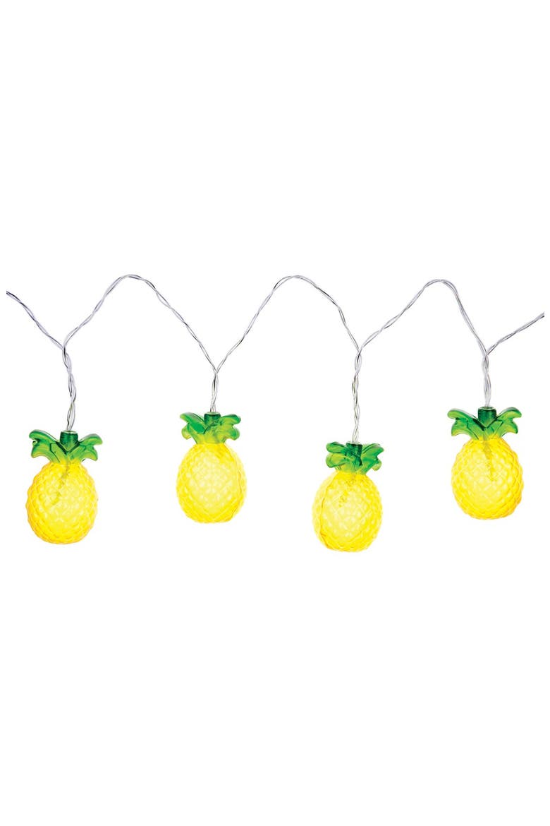 Pineapple String Lights, Main, color, YELLOW
