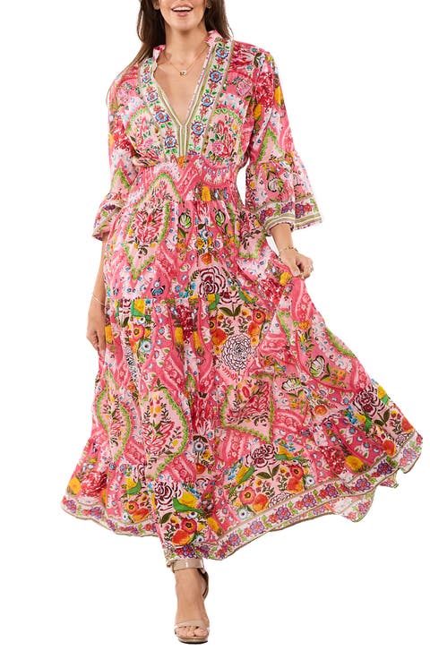 Long Sleeve Tiered Maxi Dress