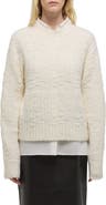 Helmut Lang Textured Merino Wool Blend Sweater