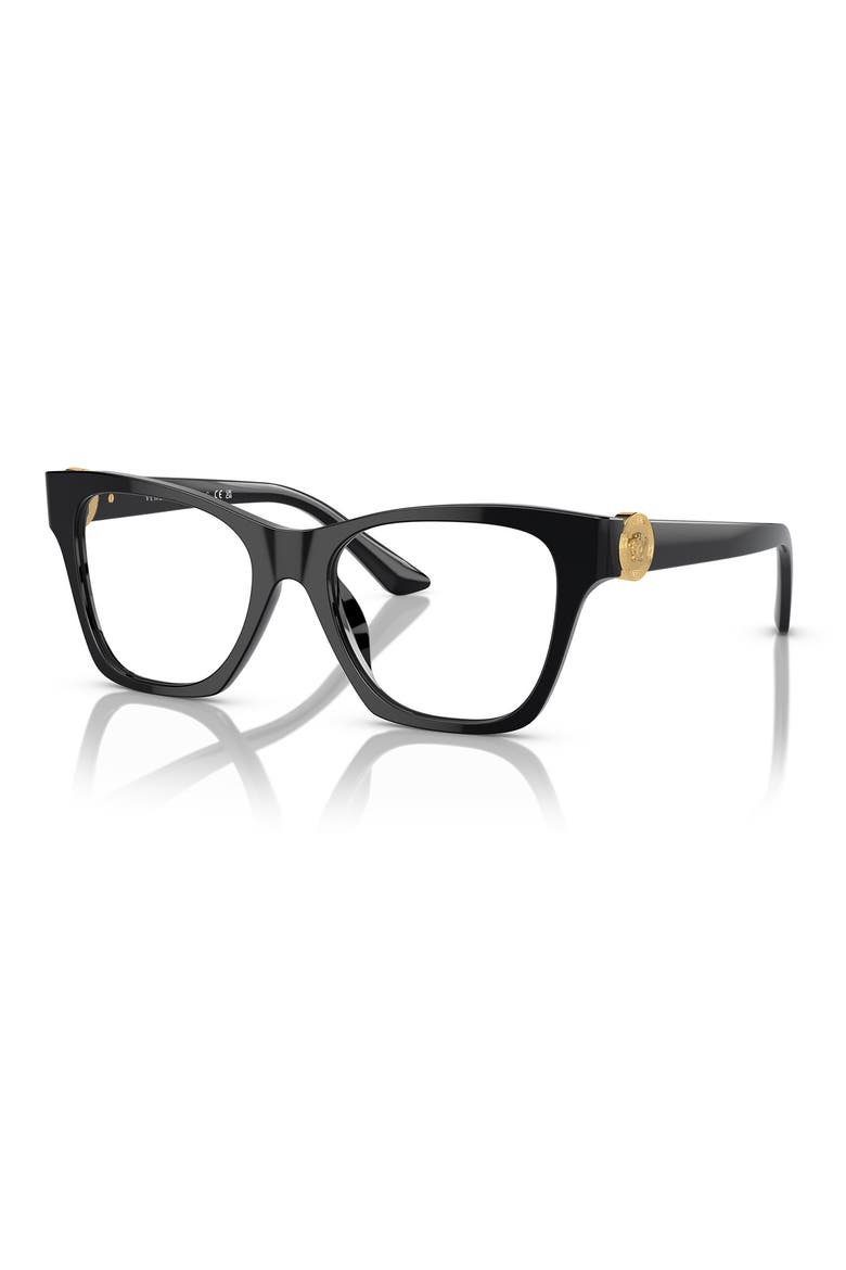 52mm Irregular Optical Glasses, Alternate, color, BLACK