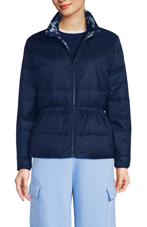 LANDS' END LANDS' END WANDERWEIGHT REVERSIBLE PACKABLE DOWN JACKET 