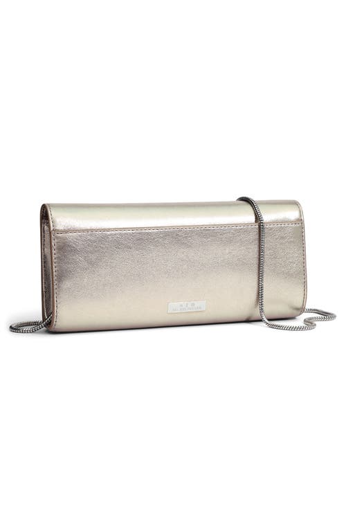 Shop Alexis Bittar Crystal Curve Clutch In Champagne