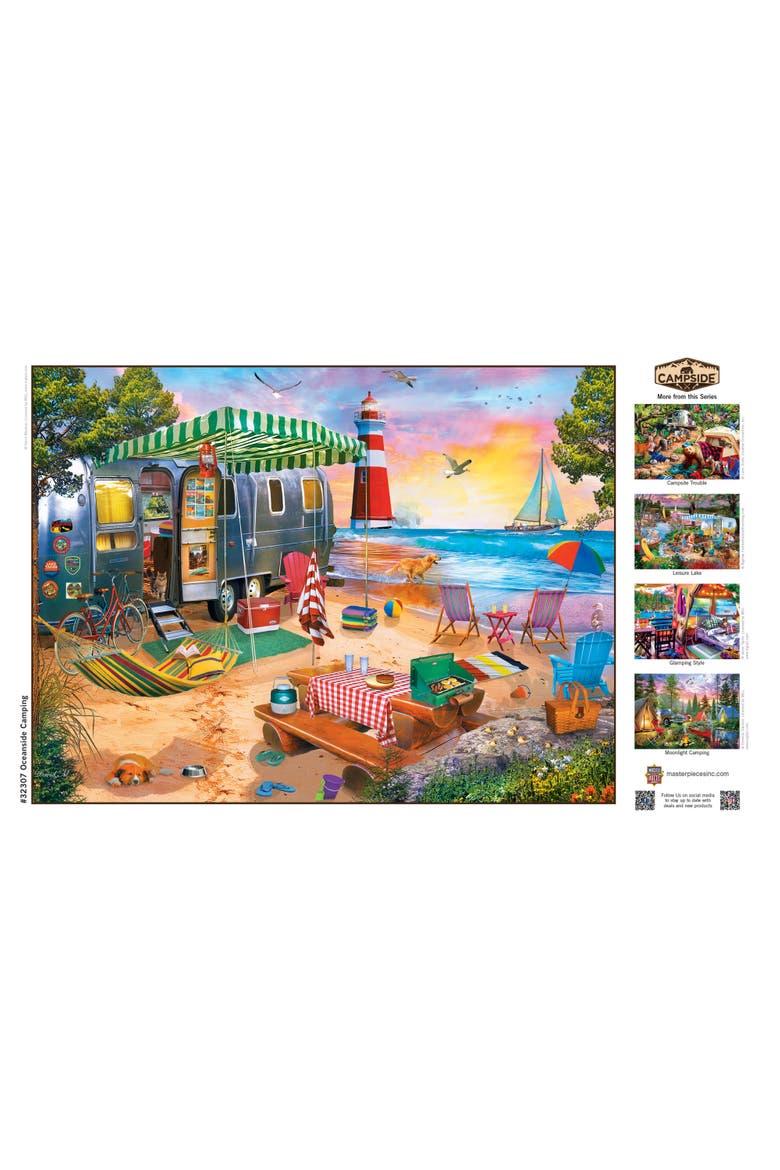 Oceanside Camping 300 Piece Puzzle, Alternate, color, Multicolor