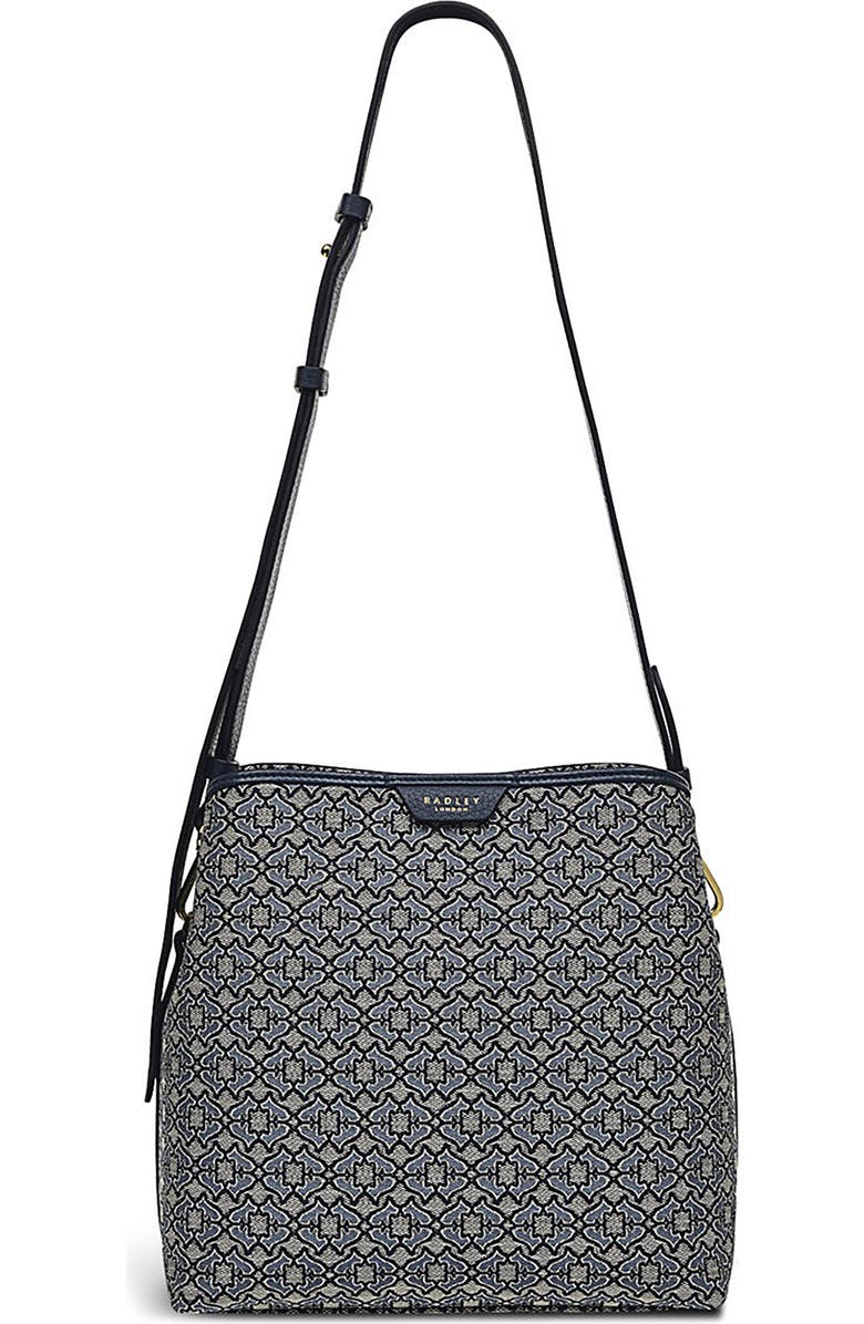 Radley Dukes Place Heirloom Jacquard Shoulder Bag, Main, color, Goose Grey