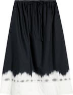 Halogen® Drawstring Waist Cotton Maxi Skirt