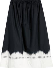 Halogen® Drawstring Waist Cotton Maxi Skirt